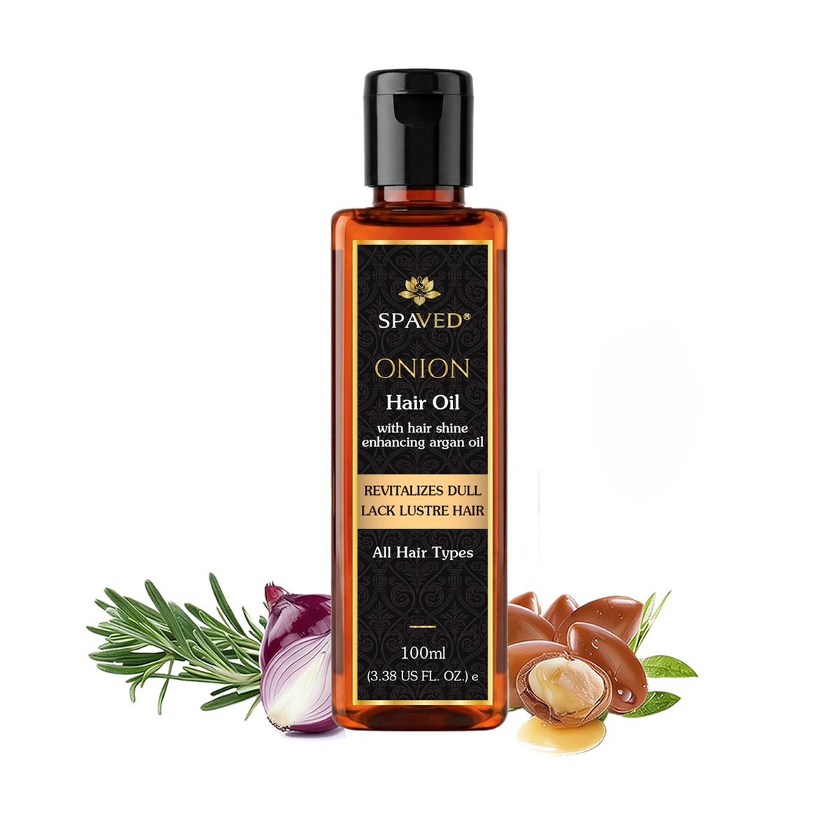 SpaVed Onion Hair Oil 100ml with rosemary, argan and onion